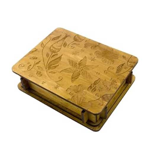 Wooden Labyrinth Puzzle Box – Brain Teaser with Secret Compartment | Unique Gift & Mind Challenge