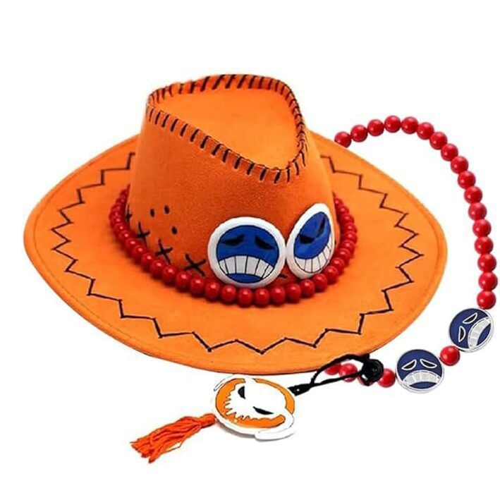 One Piece Portgas D. Ace Cosplay Hat – 4 Colors Adjustable Anime Cap (56–58cm)