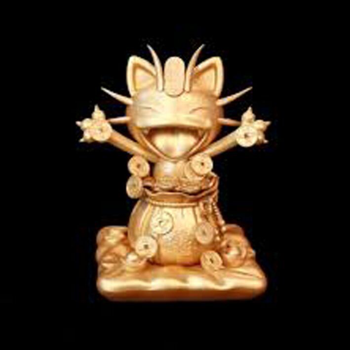 Second generation lucky cat golden