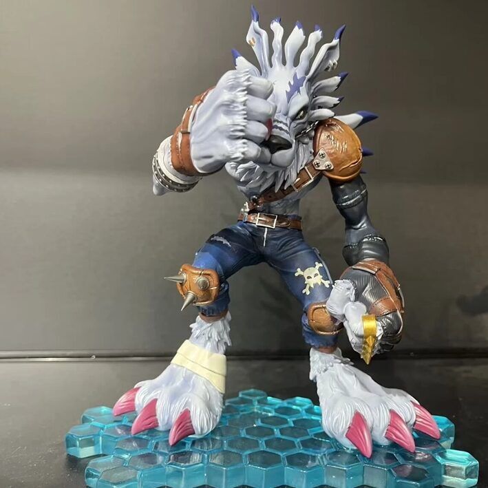 22cm Garurumon PVC Figure – Digimon Anime Collectible Toy