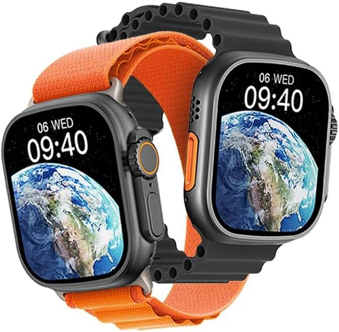 WIWU SW01 Ultra Smart Watch SE With 2 Straps - Black