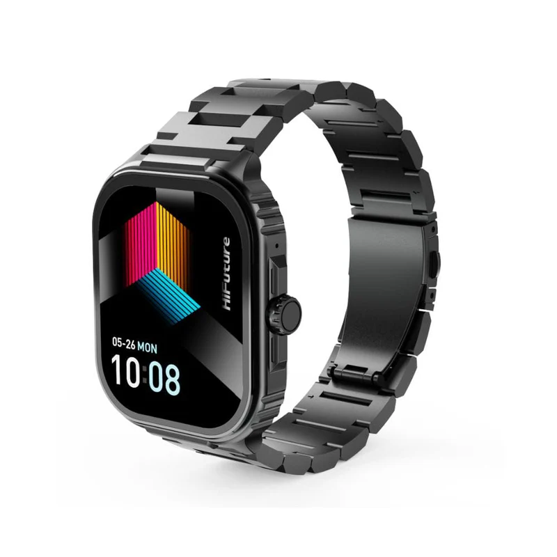 HiFuture Ultra3 PRO Premium Stainless Steel Smart Calling Watch (2.04 Inch AMOLED Display) - HSSW7