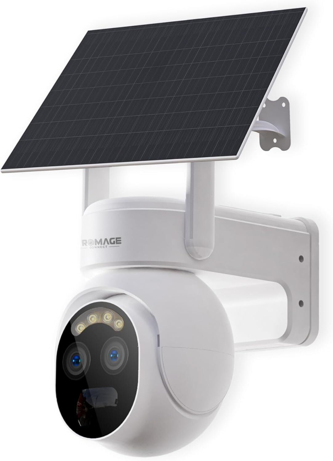 Promage Connect PC-S422 WiFi PTZ Camera | 4MP 2K Resolution | 10X Zoom | Color Night Vision 50FT | IP65 Outdoor | Motion Detection | 2-Way Audio | TF Card up to 128GB